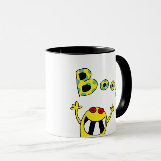 grappige Happy Halloween geest Mok (Voorkant rechts)