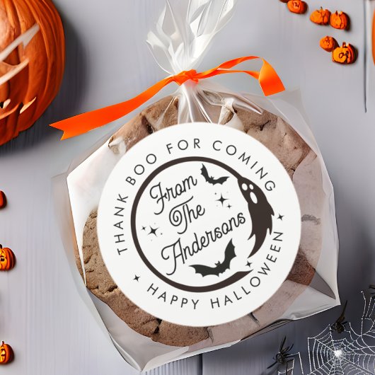 Grappige Happy Halloween Ghost Dank Boo Party Favo Ronde Sticker