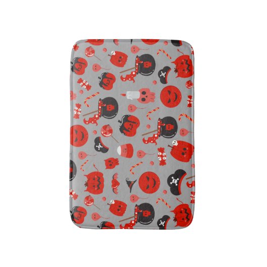 Grappige Happy Halloween Ghost Gepersonaliseerde B Badmat (Voorkant Verticaal)