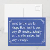 Grappige Happy Hour Café Grap Briefkaart (Voorkant / Achterkant)
