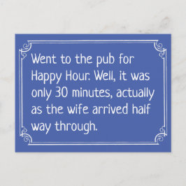 Grappige Happy Hour Café Grap Briefkaart