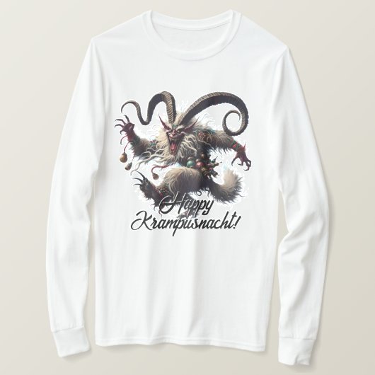 Grappige Happy Krampusnacht T-shirt (Design voorkant)