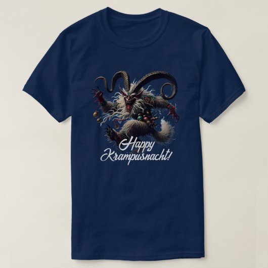 Grappige Happy Krampusnacht T-shirt (Design voorkant)