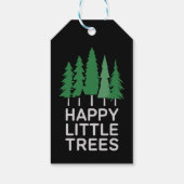 Grappige Happy Little Trees Cadeaus Camping Cadeaulabel (Achterkant)