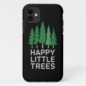 Grappige Happy Little Trees Cadeaus Camping Case-Mate iPhone Case (Achterkant)
