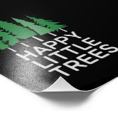 Grappige Happy Little Trees Cadeaus Camping Foto Afdruk (Hoek)