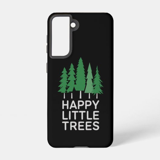 Grappige Happy Little Trees Cadeaus Camping Samsung Galaxy Hoesje (Achterkant)
