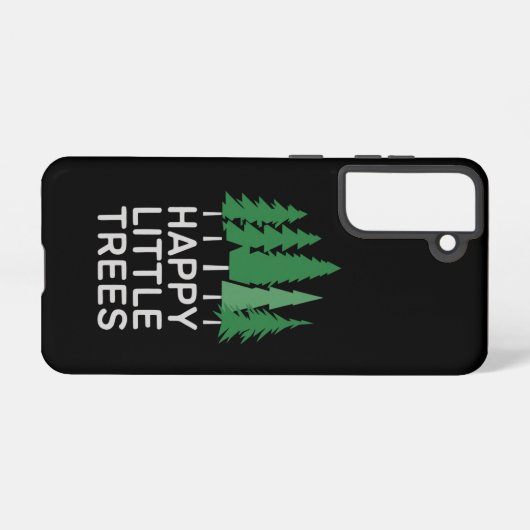 Grappige Happy Little Trees Cadeaus Camping Samsung Galaxy Hoesje (Achterkant horizontaal)