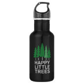 Grappige Happy Little Trees Cadeaus Camping Waterfles (Voorkant)