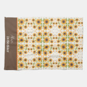 Grappige Happy Sunflower Custom Alexa Quote Theedoek (Horizontaal)