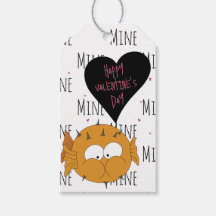 Grappige Happy Valentijnsdag "Mine Pattern" Puffer