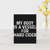 Grappige Harde Cider  Kaart (Gele Bloem)