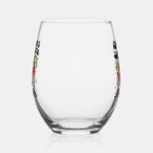 Grappige harde mond hockey Moeder woord kunst Wijnglas Zonder Voet (Links)