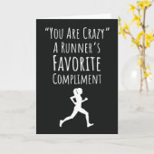 Grappige hardloop kaarten hardloper race marathon  (Gele Bloem)