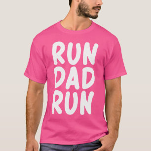 Grappige hardloop vader marathon 5K familie race d T-shirt