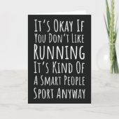 Grappige hardloopatleet kaart (Voorkant)