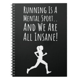 Grappige hardloopcadeaus voor haar Humor Women Run Notitieboek