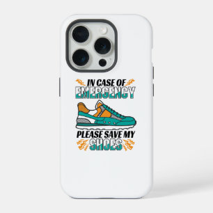 Grappige hardloopcitaat - Sla mijn schoenen op iPhone 15 Pro Case