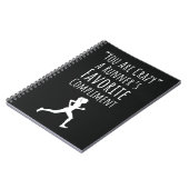 Grappige hardloopgeschenken Moderne Schattigee tri Notitieboek (Linkerzijde)