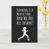 Grappige Hardloopkaarten Marathon Cross Country Ha Kaart (Gele Bloem)