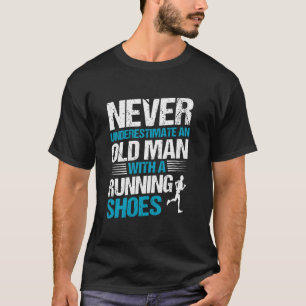 Grappige hardloopkunst voor mannen marathonloper t-shirt