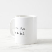 Grappige hardloper koffiemok (Voorkant links)