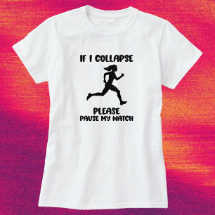 Grappige hardlopersquote t-shirt