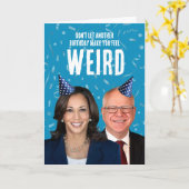 Grappige Harris Walz verjaardag - Voel je niet raa Kaart (Gele Bloem)