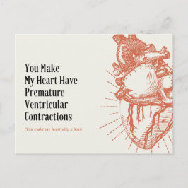 Grappige Hart Illustratie Medische Grap Briefkaart
