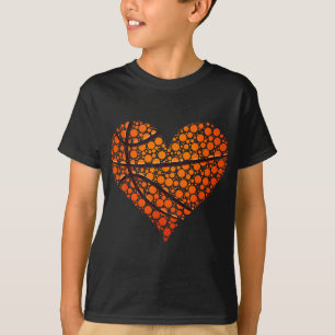 Grappige Hart Stippen Basketbal Liefhebber Fan Gel T-shirt