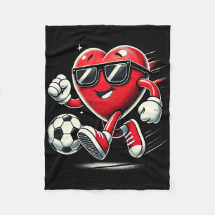 Grappige Hart Voetbal Spelen Valentijnsdag Heren J Fleece Deken