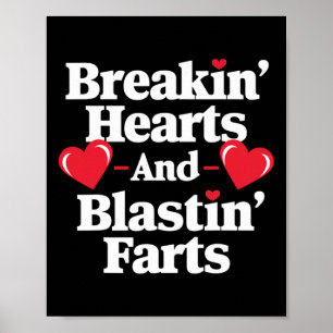 Grappige Hartbrekende en Scheet Laten Latende Here Poster