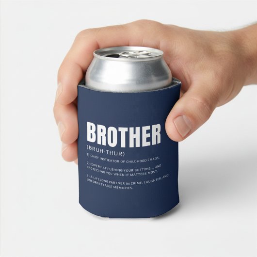 Grappige Hartelijke Broer Definitie Blikjeskoeler