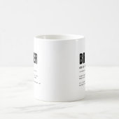 Grappige Hartelijke Broer Definitie Koffiemok (Center)