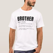 Grappige Hartelijke Broer Definitie T-shirt (Voorkant)