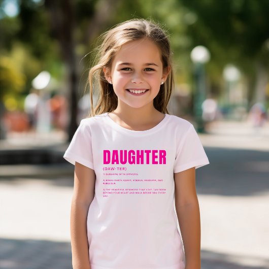 Grappige Hartelijke Definitie Dochter T-shirt