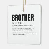 Grappige Hartelijke Definitie van Broer Keramisch Ornament (Links)