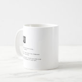 Grappige Hartelijke Definitie voor Vader Koffiemok (Voorkant links)