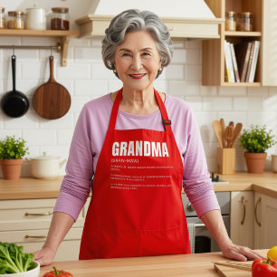Grappige Hartelijke Oma Definitie Schort
