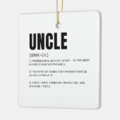 Grappige Hartelijke Oom Definitie Keramisch Ornament (Links)