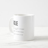 Grappige Hartelijke Oom Definitie Koffiemok (Voorkant links)