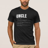 Grappige Hartelijke Oom Definitie T-shirt (Voorkant)