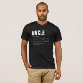 Grappige Hartelijke Oom Definitie T-shirt (Voorkant volledig)