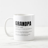 Grappige Hartelijke Opa Definitie Koffiemok (Links)