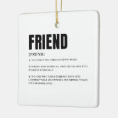 Grappige Hartelijke Vriend Definitie Keramisch Ornament (Links)