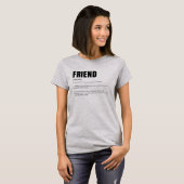 Grappige Hartelijke Vriend Definitie T-shirt (Voorkant volledig)