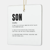 Grappige Hartelijke Zoon Definitie Keramisch Ornament (Links)