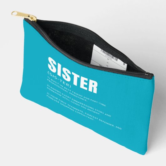 Grappige Hartelijke Zus Definitie Etui (Open)
