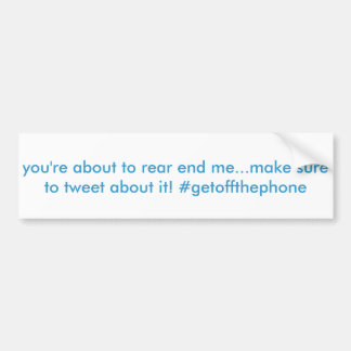 grappige hashtag twitter bumper sticker