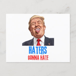 Grappige Haters gaan een hekel hebben aan quote, g Feestdagenkaart
